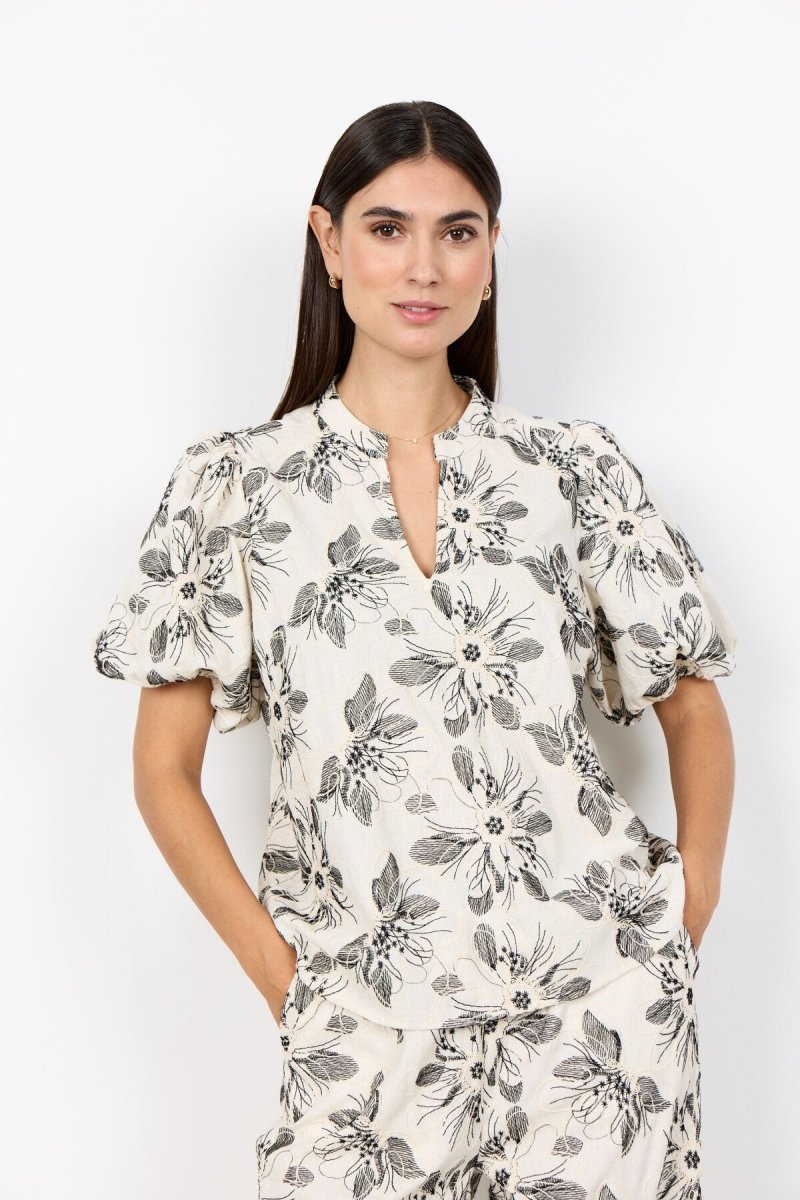 SC-GABRIELE 1 Blouse Cream - RUTHERFORD & Co