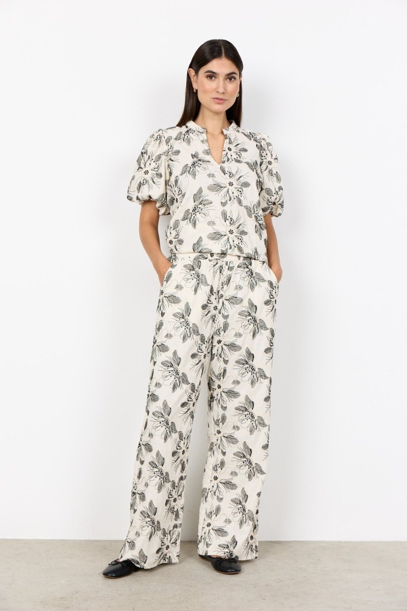 SC-GABRIELE 2-C Pants Cream - RUTHERFORD & Co
