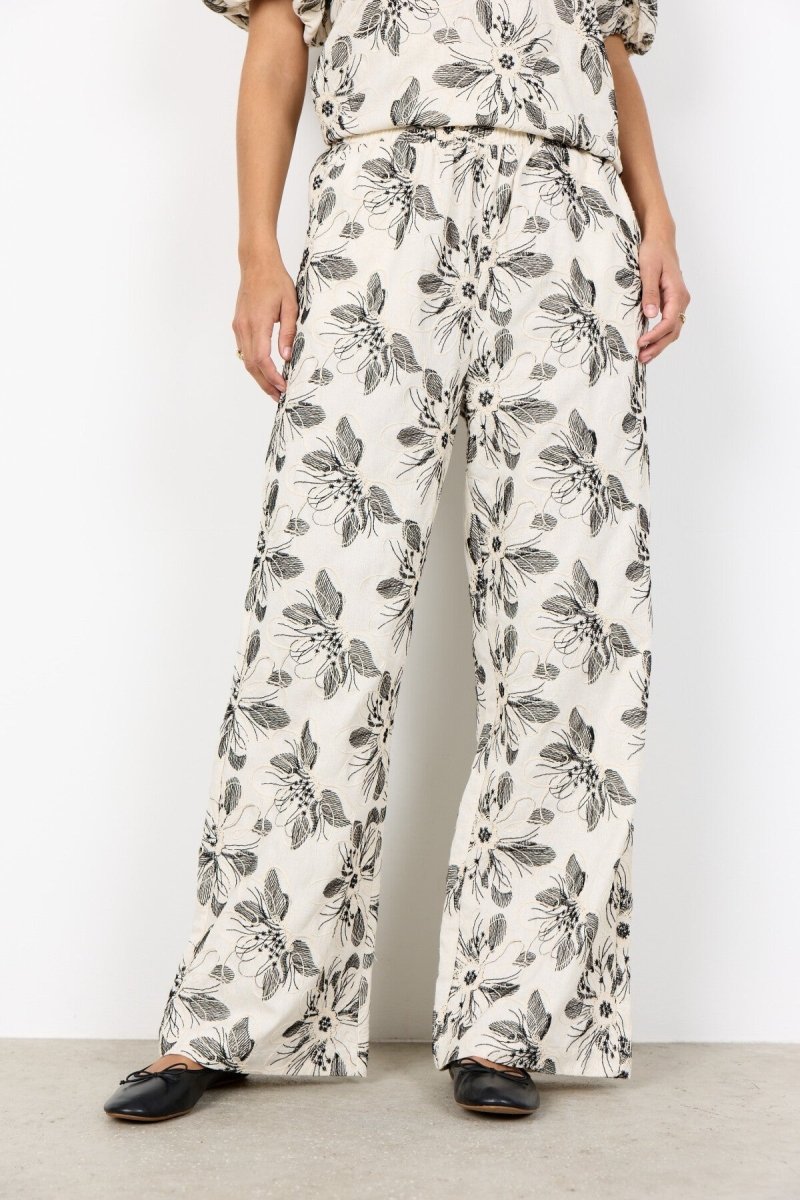 SC-GABRIELE 2-C Pants Cream - RUTHERFORD & Co