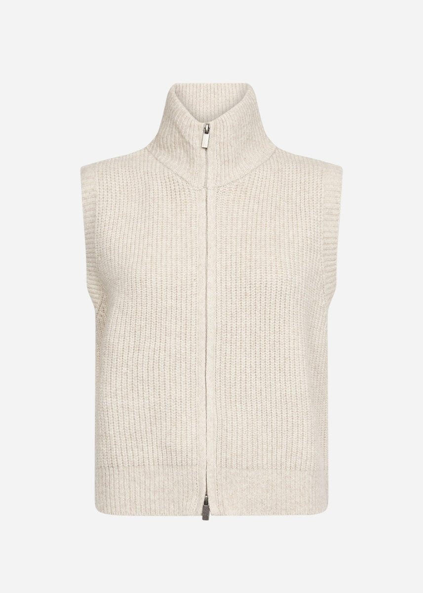 SC-GITH 1 Waistcoat Cream - RUTHERFORD & Co