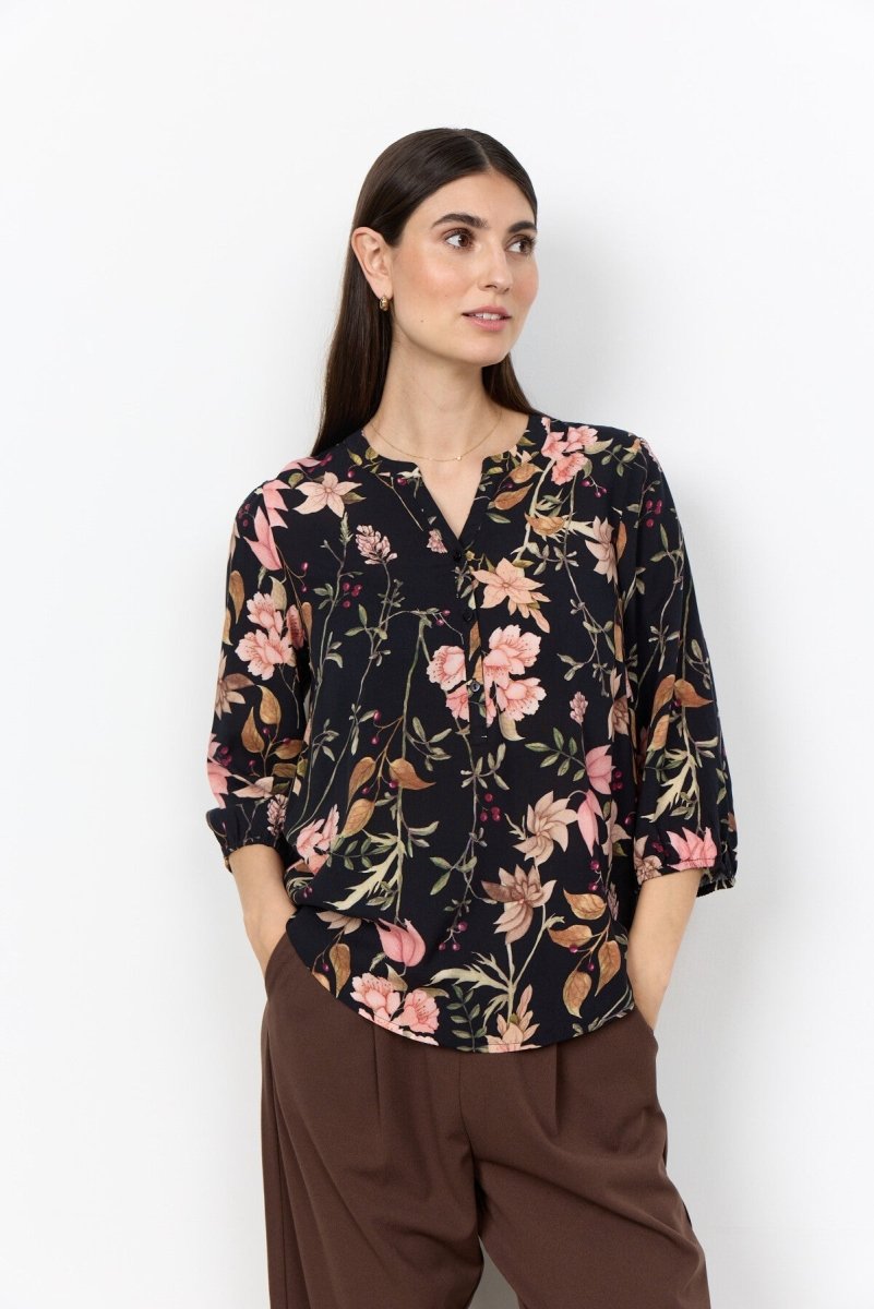 SC-GRACE 2 Blouse Black - RUTHERFORD & Co
