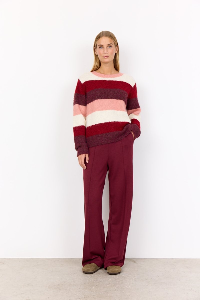 SC - ILENE 3 DARK RED PULLOVER - RUTHERFORD & Co