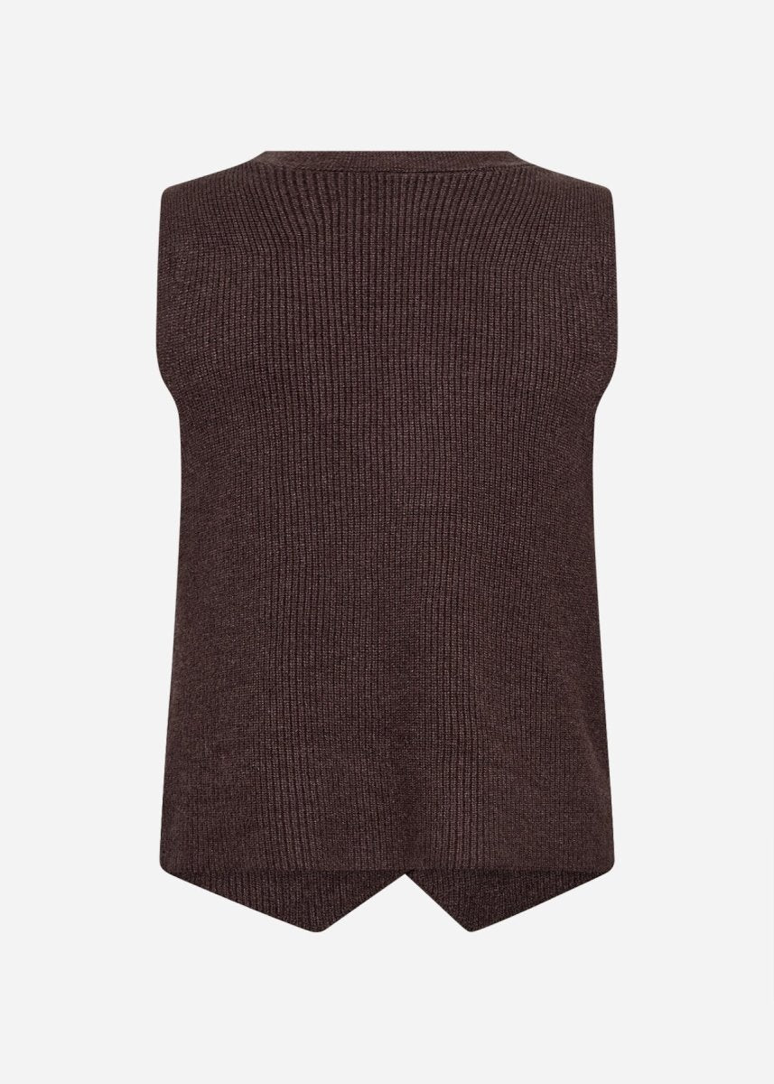 SC-KANITA 27 Waistcoat Dark plum - RUTHERFORD & Co