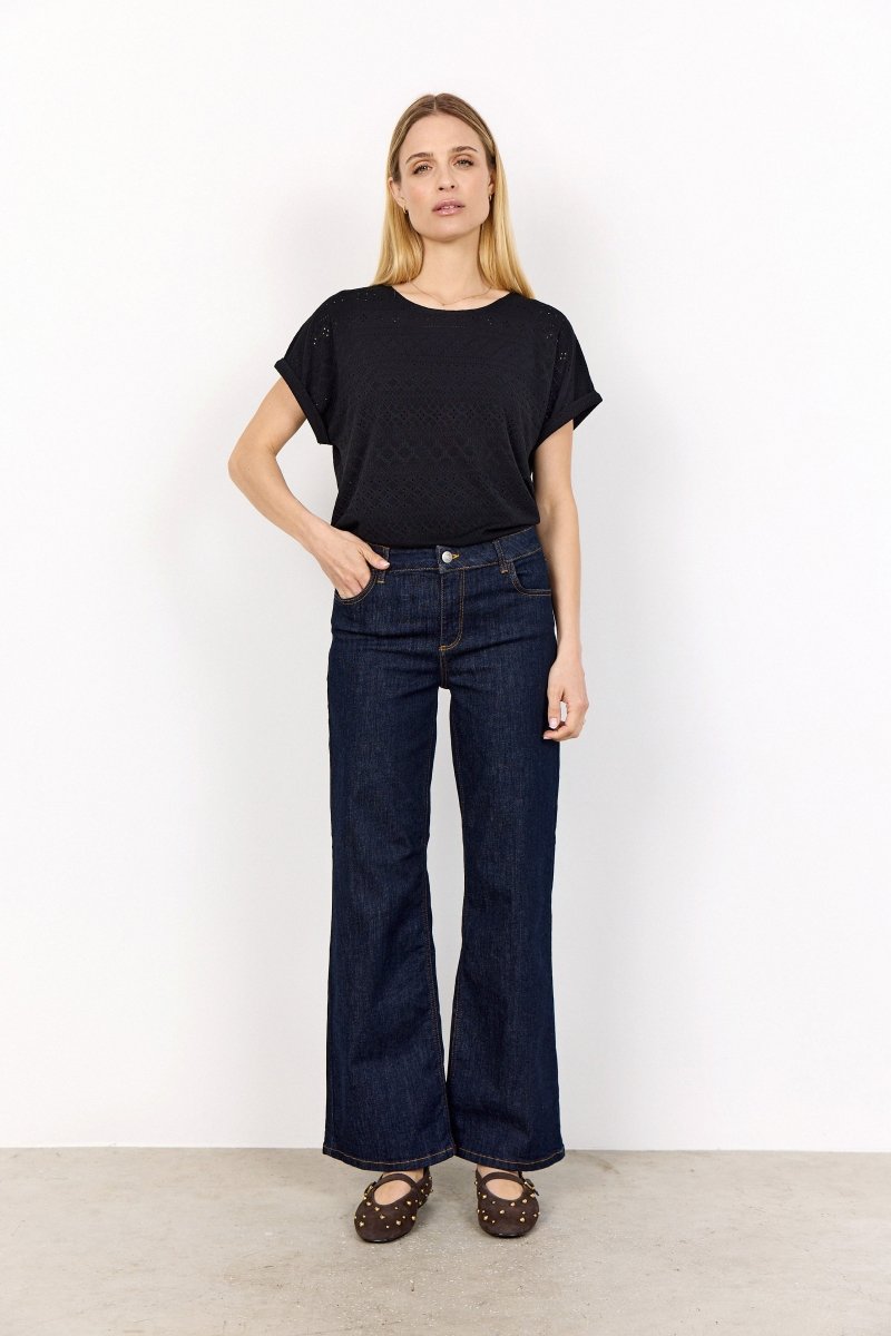 SC - KIMBERLY 24 - B RAW BLUE DENIM JEANS - RUTHERFORD & Co