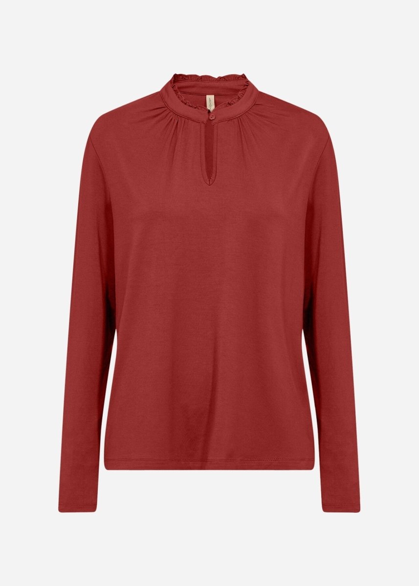 SC-MARICA 364 Blouse Ruby red - RUTHERFORD & Co
