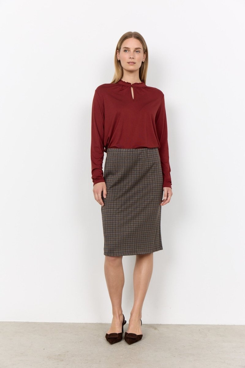 SC-MARICA 364 Blouse Ruby red - RUTHERFORD & Co