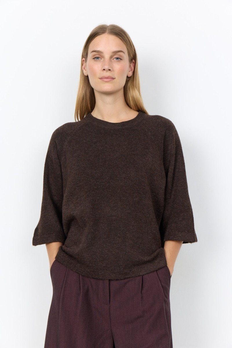 SC-ORLEAN 1 Pullover Dark plum - RUTHERFORD & Co