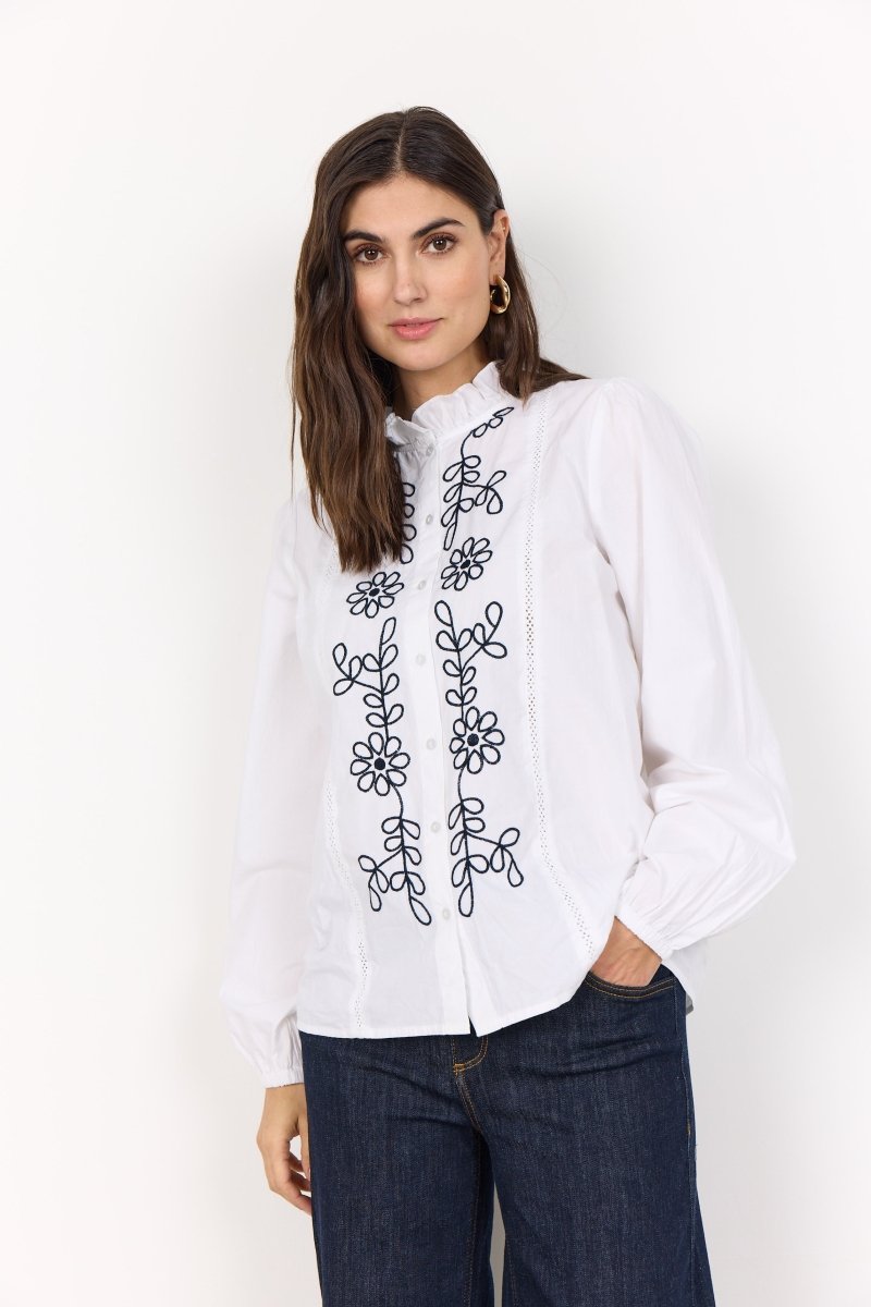 SC - VINCA 1 WHITE SHIRT - RUTHERFORD & Co