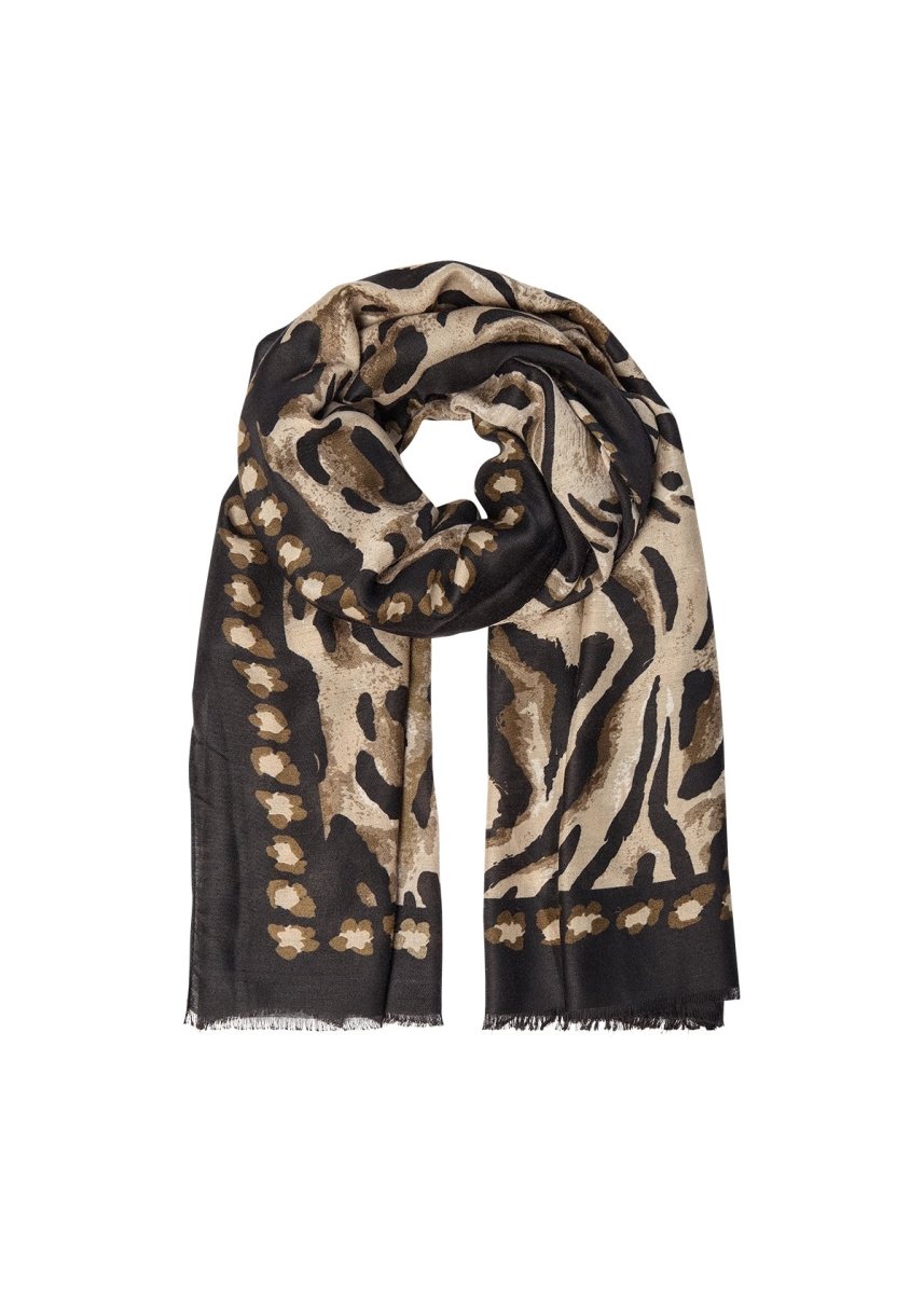 SC - VIRNA 1 OLIVE SCARF - RUTHERFORD & Co