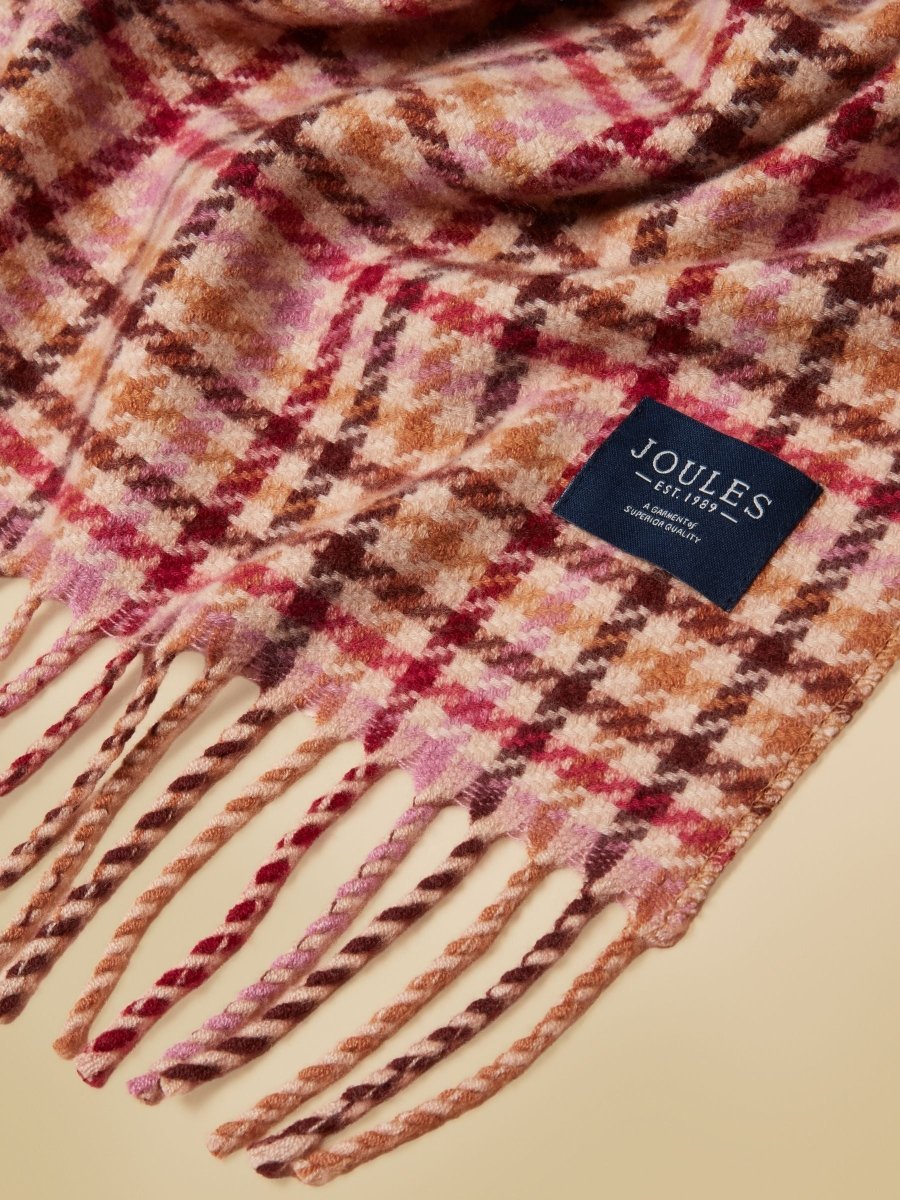 Scarf - Berry Houndstooth - RUTHERFORD & Co