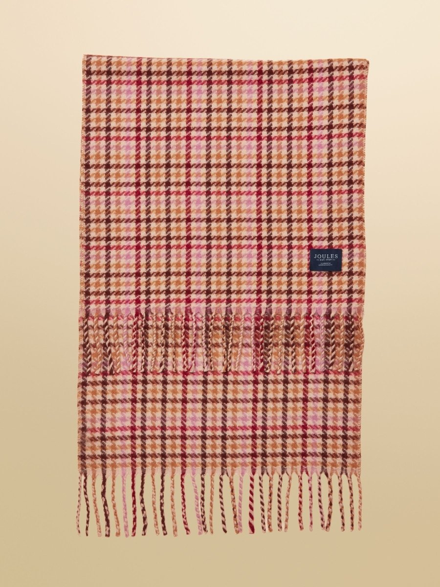 Scarf - Berry Houndstooth - RUTHERFORD & Co
