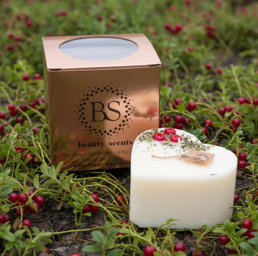 Scented Soy Wax Candle W Red Berries Raspberry 9x5cm - RUTHERFORD & Co