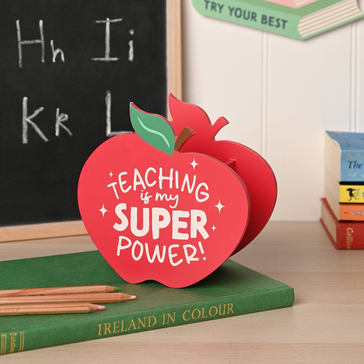 School Years Apple Teacher Pen Pot - RUTHERFORD & Co