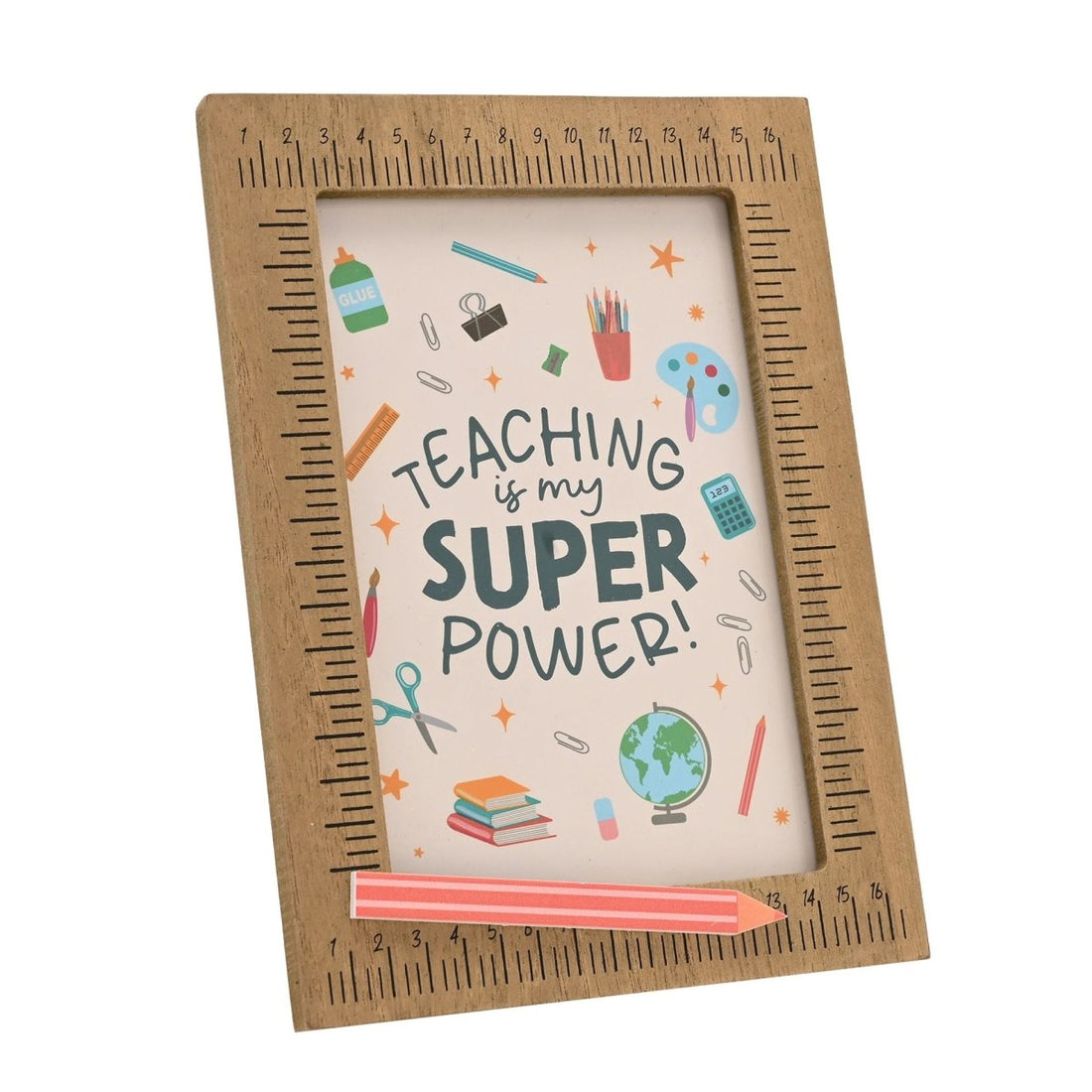 School Years Framed Plaque - Teaching Is My Super Power - RUTHERFORD & Co