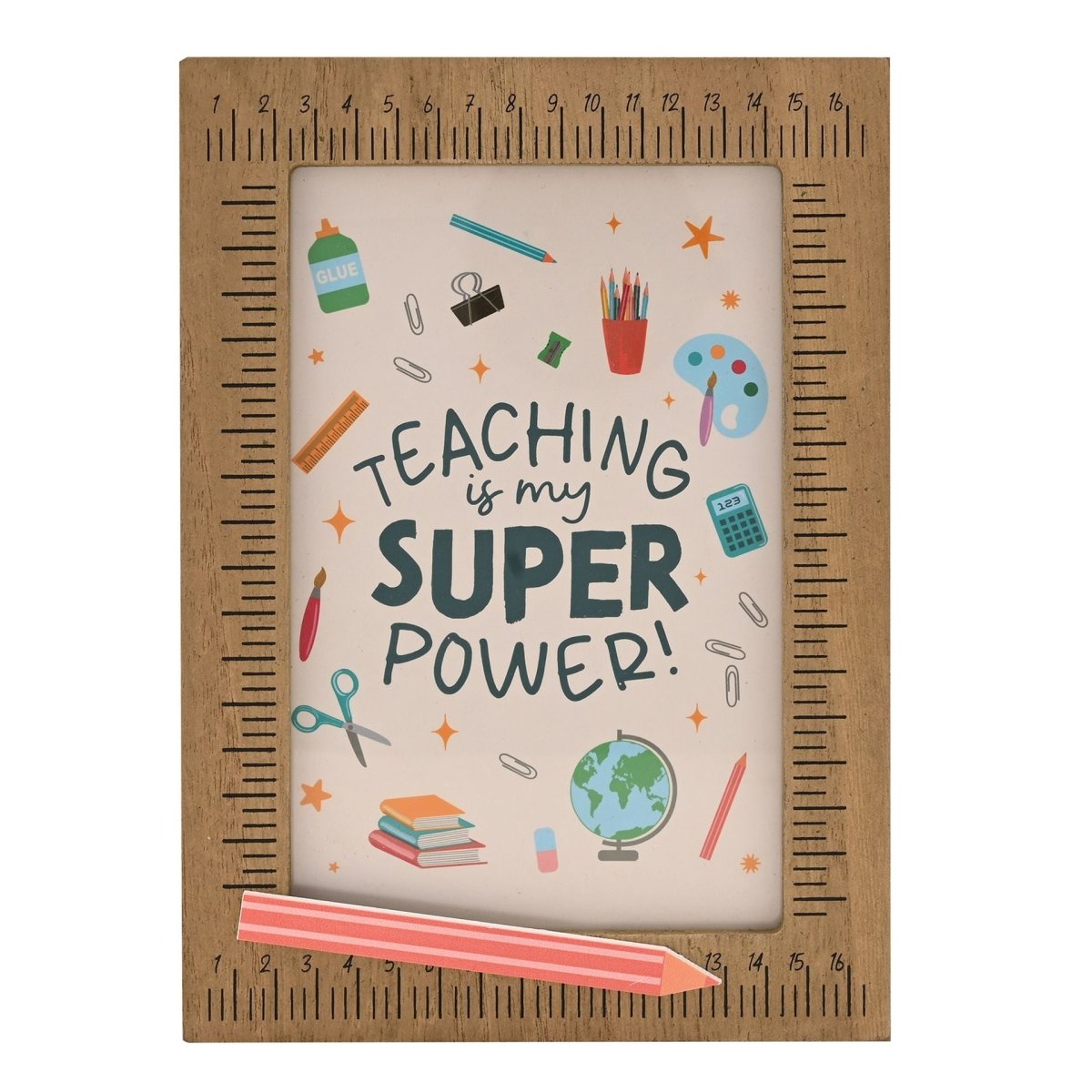 School Years Framed Plaque - Teaching Is My Super Power - RUTHERFORD & Co