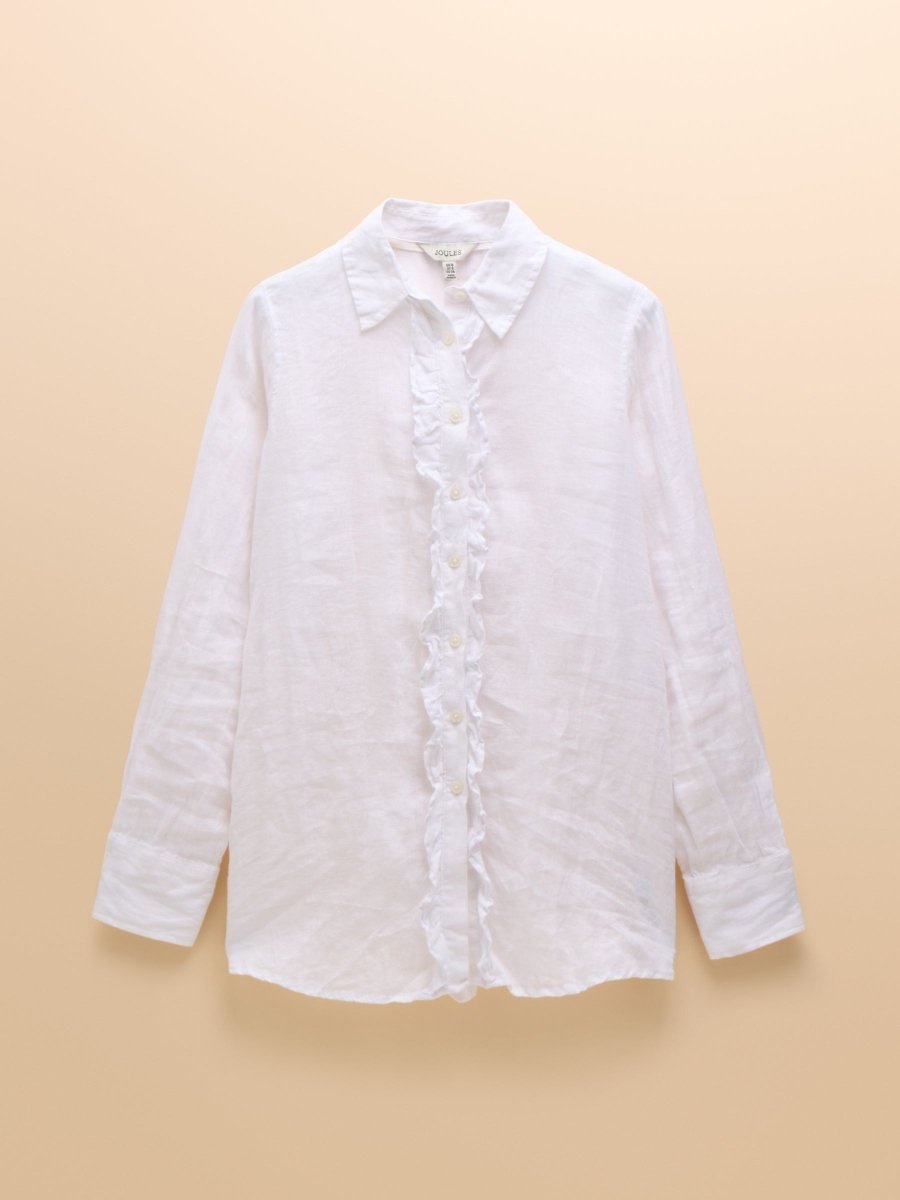 Selene White 100% Linen Shirt - RUTHERFORD & Co