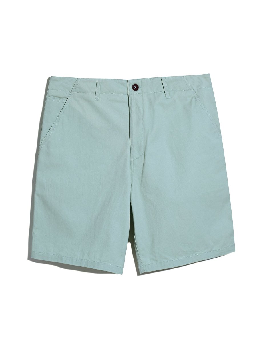 Sepel Twill Shorts In Grove Green - RUTHERFORD & Co