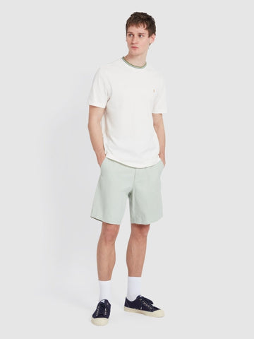 Sepel Twill Shorts In Grove Green - RUTHERFORD & Co