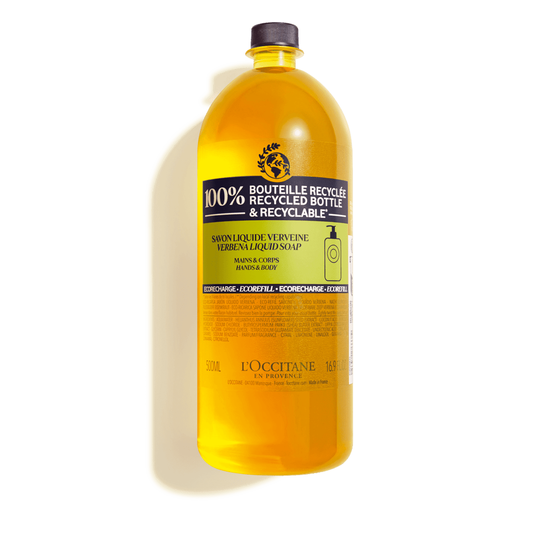 Shea Verbena Hands & Body Liquid Soap Refill 500ml - RUTHERFORD & Co