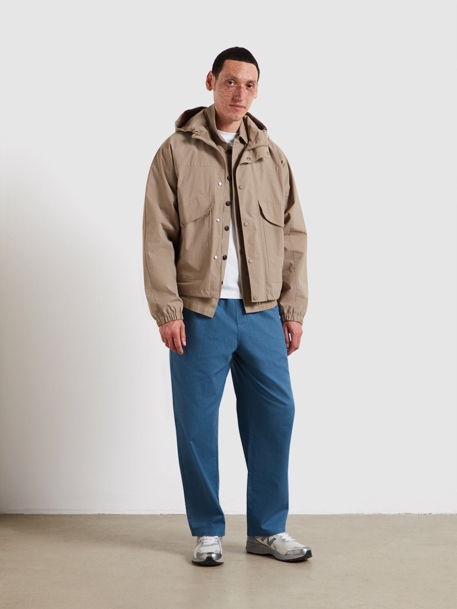 Shenley Hooded Jacket In Ashen Taupe - RUTHERFORD & Co