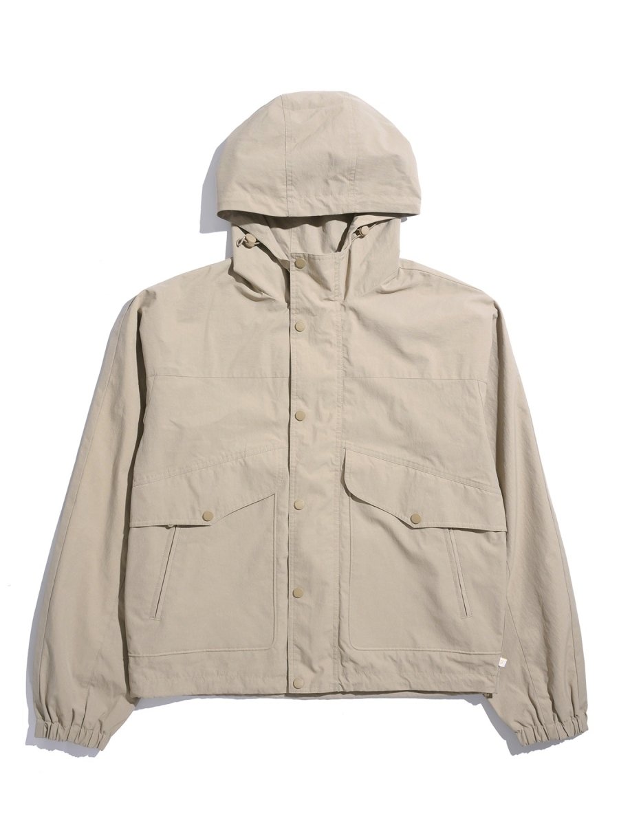 Shenley Hooded Jacket In Ashen Taupe - RUTHERFORD & Co