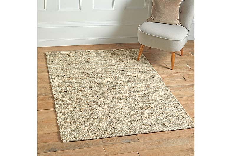 Shetland rug large natural - RUTHERFORD & Co