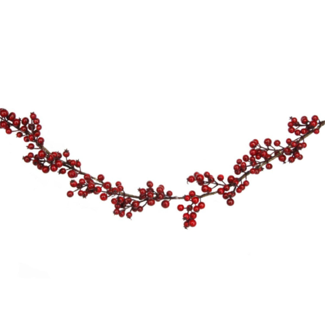 Shiny Red Berry Garland/150cm - RUTHERFORD & Co