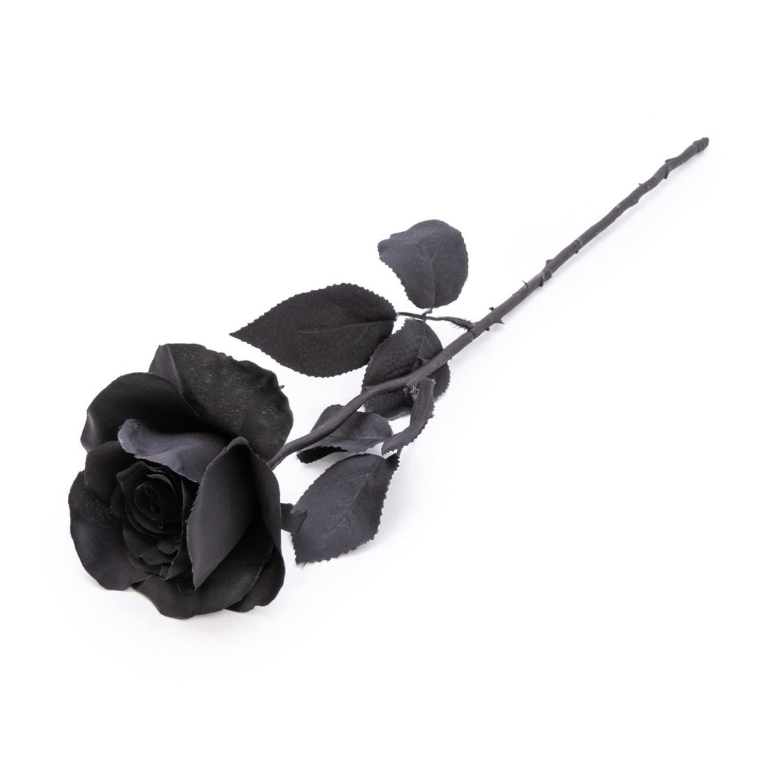 Single Stem Rose 54cm - Black - RUTHERFORD & Co