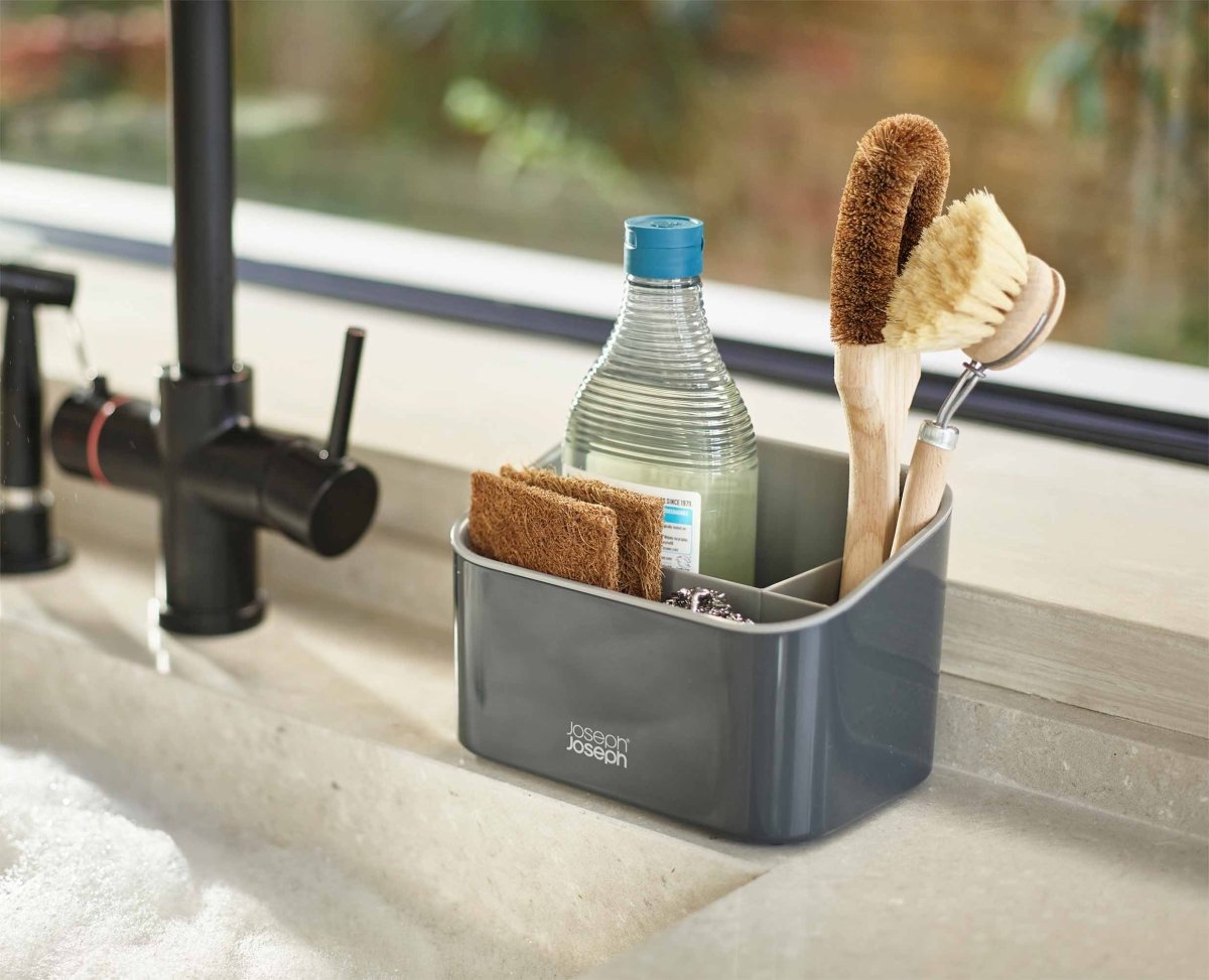 SinkStore™ Tiered Grey Sink Tidy - RUTHERFORD & Co