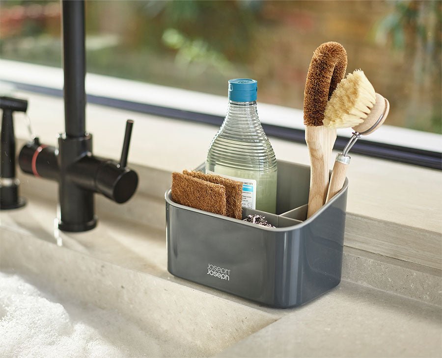 SinkStore™ Tiered Grey Sink Tidy - RUTHERFORD & Co