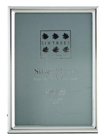 Sixtrees 2.5 x 3.5-inch Cambridge Narrow Rim Silver Plated - RUTHERFORD & Co