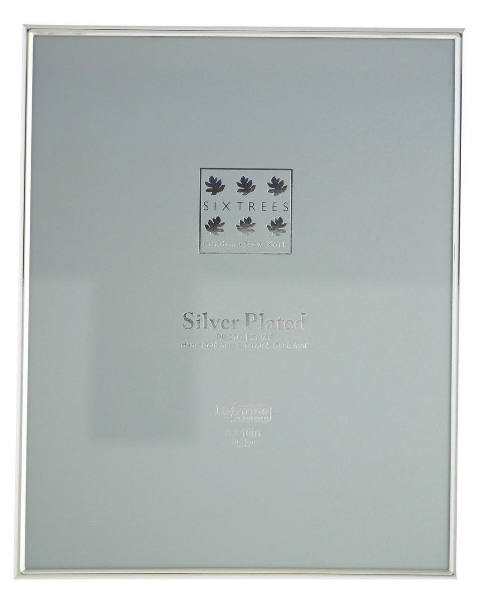 Sixtrees Cambridge 10 x 8-inch Narrow Rim Silver Plated - RUTHERFORD & Co