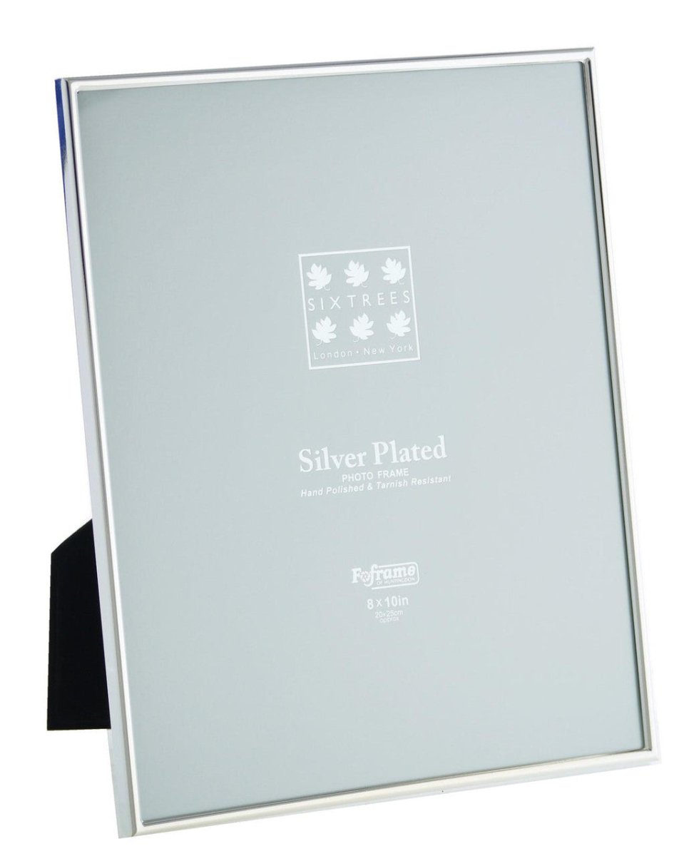 Sixtrees Cambridge 10 x 8-inch Narrow Rim Silver Plated - RUTHERFORD & Co
