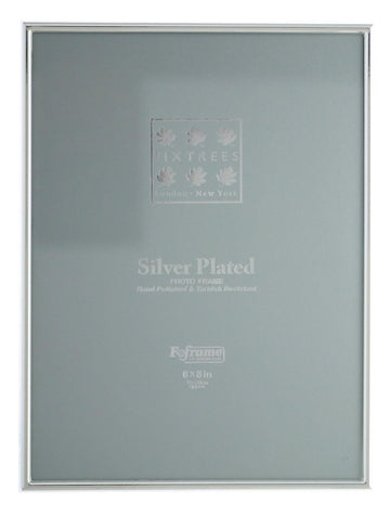 Sixtrees Cambridge 8 x 6-inch Narrow Rim Silver - RUTHERFORD & Co