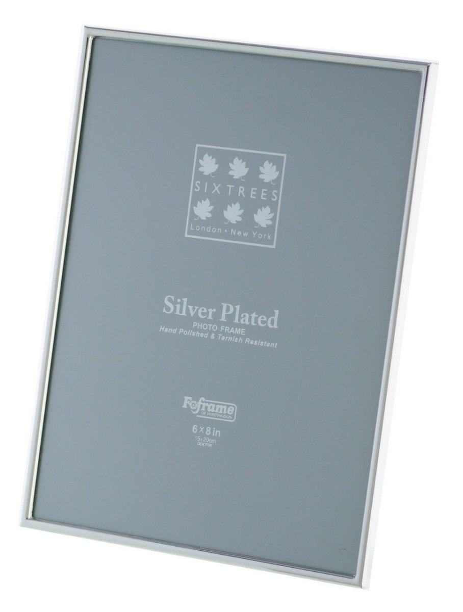 Sixtrees Cambridge 8 x 6-inch Narrow Rim Silver - RUTHERFORD & Co