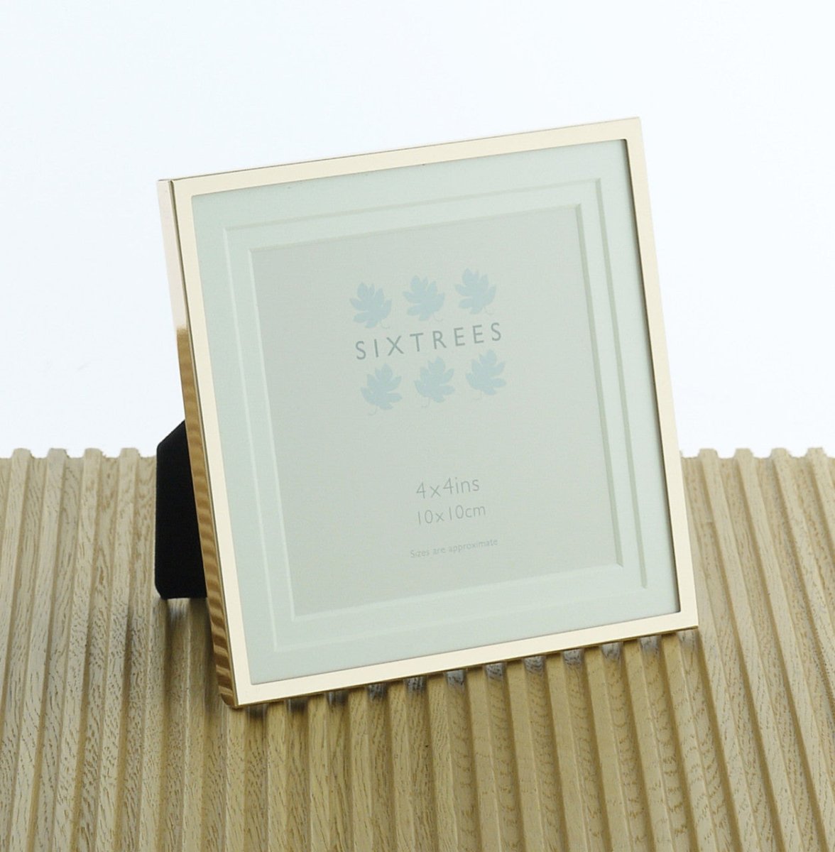 Sixtrees Park Lane Gold 4 x 4 inch Photoframe - RUTHERFORD & Co