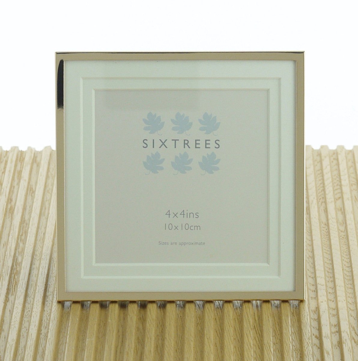 Sixtrees Park Lane Gold 4 x 4 inch Photoframe - RUTHERFORD & Co