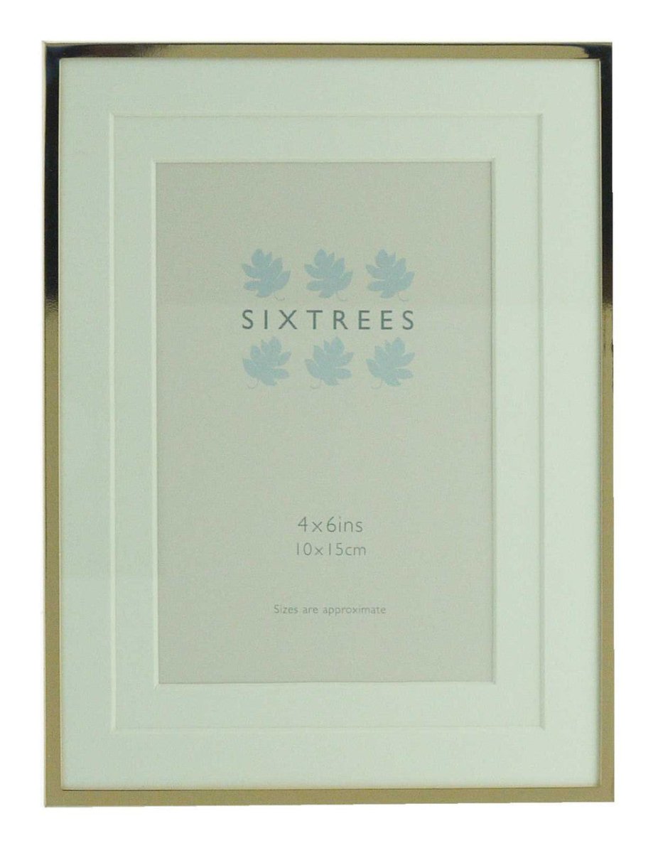 Sixtrees Park Lane Gold 6 x 4 inch Photoframe - RUTHERFORD & Co