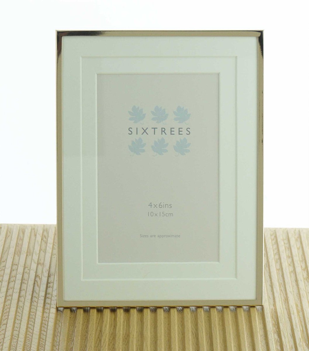 Sixtrees Park Lane Gold 6 x 4 inch Photoframe - RUTHERFORD & Co