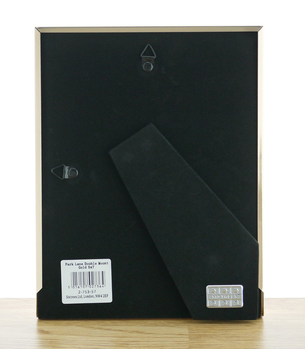 Sixtrees Park Lane Gold 7 x 5 inch Photoframe - RUTHERFORD & Co