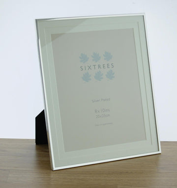 Sixtrees Park Lane Silver Plated 10x8 inch Photoframe - RUTHERFORD & Co