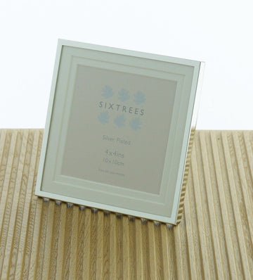 Sixtrees Park Lane Silver Plated 4x4 inch - RUTHERFORD & Co