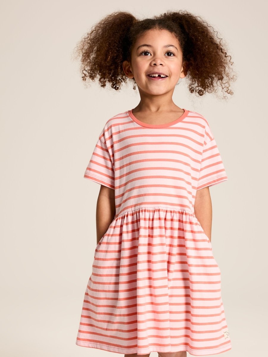 Skye Pink Stripe T-Shirt Dress - RUTHERFORD & Co