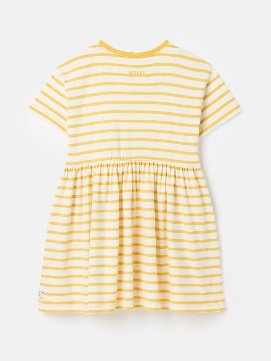 Skye Yellow Stripe T-Shirt Dress - RUTHERFORD & Co