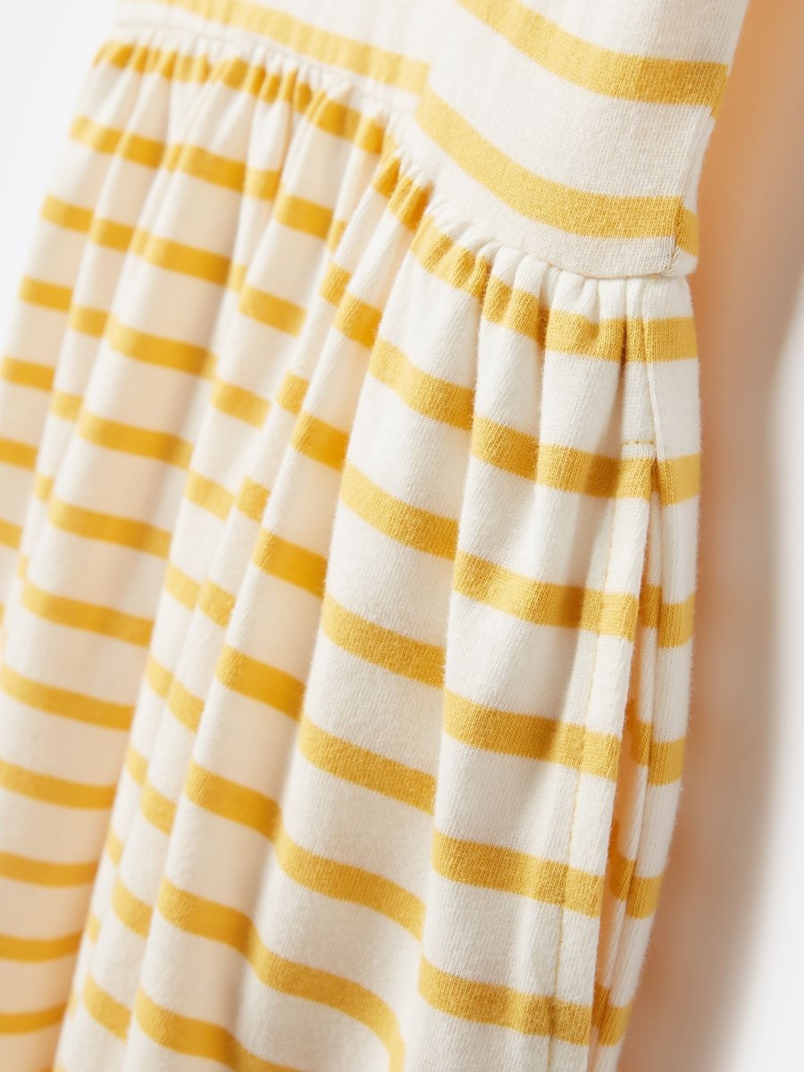 Skye Yellow Stripe T-Shirt Dress - RUTHERFORD & Co