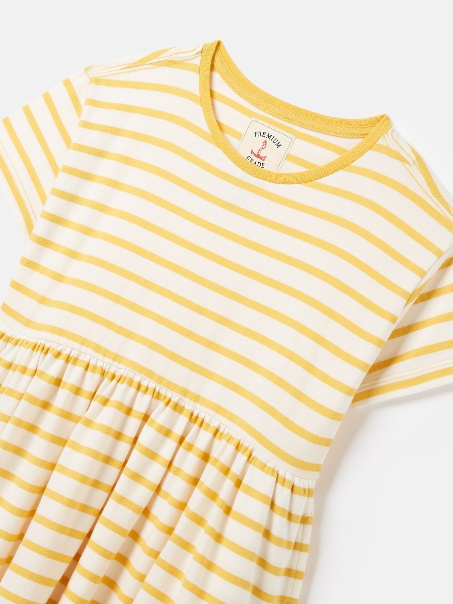 Skye Yellow Stripe T-Shirt Dress - RUTHERFORD & Co