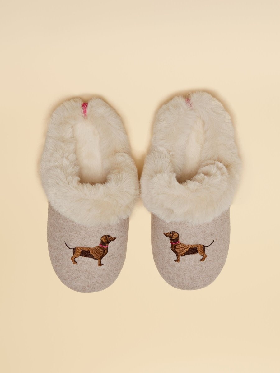 Slippet Luxe Oatmeal Artwork Slipper - RUTHERFORD & Co