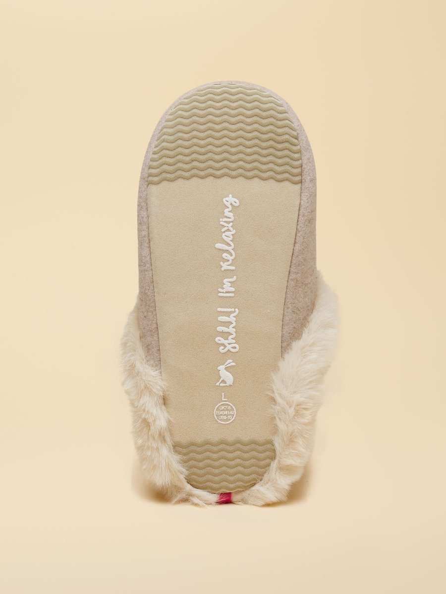 Slippet Luxe Oatmeal Artwork Slipper - RUTHERFORD & Co