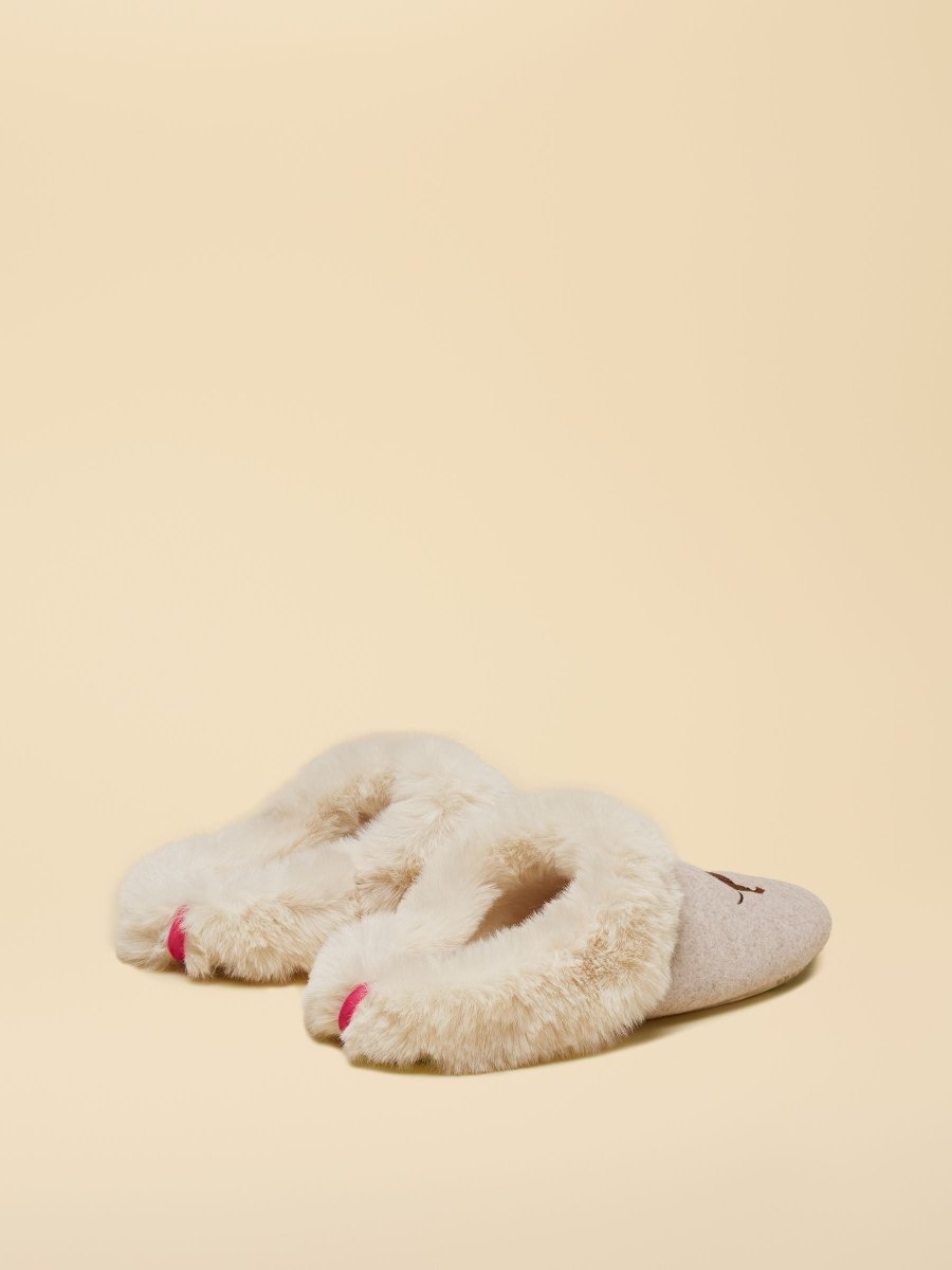 Slippet Luxe Oatmeal Artwork Slipper - RUTHERFORD & Co