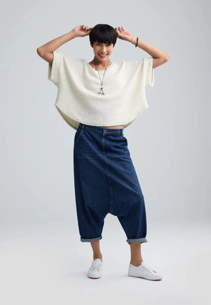 SLOANA Textured hemp & cotton blouse - RUTHERFORD & Co
